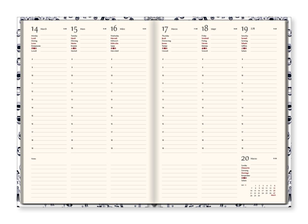 TMA Agenda Annuale Settimanale Grande “Eliomini”